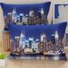 PETTI Artigiani Italiani - Kussenslopen voor bed, 1 paar kussenslopen 50 x 80 cm, kussenslopen van hypoallergene microvezel, gemaakt in Italië, New York kussenslopen