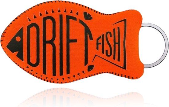 LGT JWLS Drijvende Vis Sleutelhanger - Neopreen - Fel Oranje
