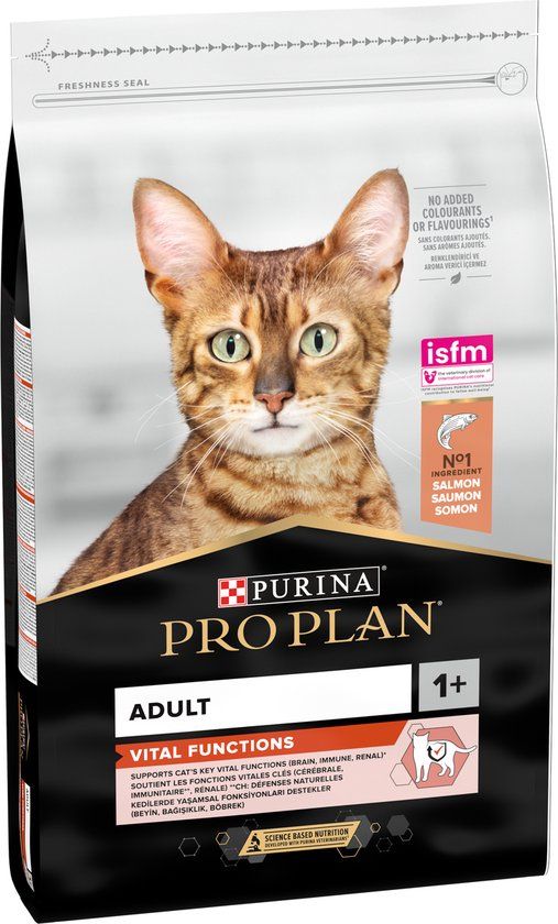Pro Plan Adult Vital Functions Katten Droogvoer - Zalm - 10 kg