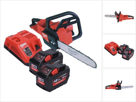Milwaukee M18 FCHS35-122 FUEL™ Accu Kettingzaag set (2x 12.0Ah) - 35cm