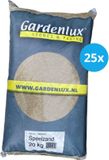 Gardenlux Speelzand - Zandbakzand - Zand voor Zandbak - Gecertificeerd - Voordeelverpakking 25 x 20 kg