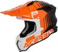 Acerbis Airstrike-C Dekor, casque de motocross, Blanc/Orange/Carbone, M