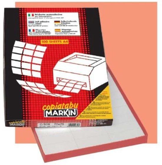 Markin 210C513 etiket Wit