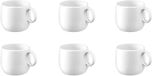 Medard De Noblat yaka white koffie & theekop 20 cl - 6 delig - porselein