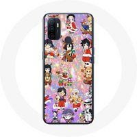 Maniacase Hoesje voor Oppo A53 Demon Slayer Vrolijk Kerstfeest Poster