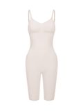 cfab Bodysuit met corrigerende shapewear en bijpassende shorts - Zand - M