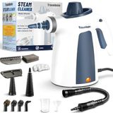 Stoomreiniger, handstoomreiniger voor thuis, multifunctioneel, met 14-delige accessoires, 3 bar stoomdruk, 350 ml, 1200 W, chemicaliënvrije stoomreiniger, reiniging van keuken, vloeren, tegels, banken
