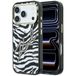 Karl Lagerfeld CG MOBILE Karl Lagerfeld IML Zèbre pailleté compatible avec MagSafe Coque pour iPhone 18 Pro Max / 17 Pro Max (doré)