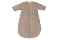 Jollein Slaapzak met afritsbare mouw Rond 110cm Rib Milky Coffee