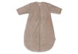 Jollein Slaapzak met afritsbare mouw Rond 110cm Rib Milky Coffee