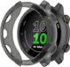 Strap-it Schokabsorberend TPU bescherm hoesje - soft case voor Garmin Forerunner 55 - transparant-zwart