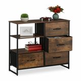 Relaxdays Merkloos Ladekast industrieel - 71,5 x 84 x 32,5 cm