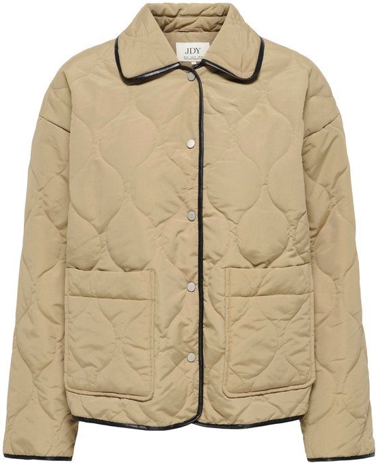 JDY JDYVIANA QUILT SHORT JACKET OTW HAB Dames Gewatteerde jas S Beige