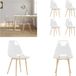 vidaXL Eetkamerstoelen 4 stuks PET Transparant