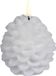 Uyuni Lighting Bougie LED PINE CONE, blanche, Ø 7 cm, en cire