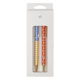 UO Set van 2 Profe Always Inspired pennen, blauwe en zwarte inkt, zacht schrijven en elegant design, cadeau voor leraren.