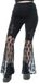 Poizen Industries Widows Veil Flare Pant Dames Broek - Zwart - M