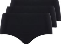 Chantelle 3-pack Soft stretch hipster - Naadloze shorts - Dames hipster naadloos - Katoenen kruisje - Zwart
