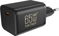 Mastersøn 65W GaN Oplader - USB-C Adapter voor iPhone & MacBook - Snellader - Zwart