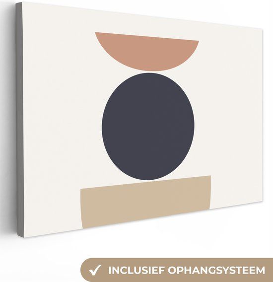 OneMillionCanvasses Canvas schilderij 150x100 cm - Abstract - Rechthoek