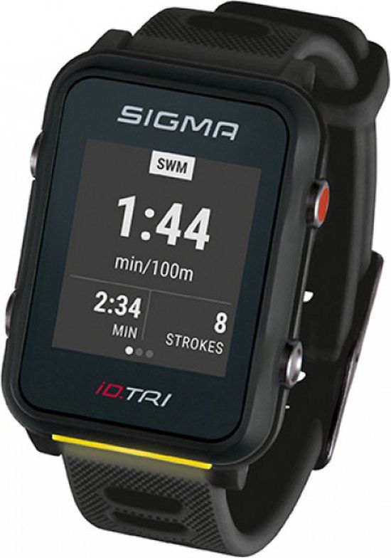 Sigma iD.TRI - Sporthorloge - Zwart