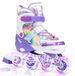 Patins à roulettes avec roues lumineuses pour enfants