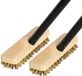Novaliv 2x brosse de sol en bois avec poils en plastique
