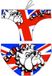 Turbo England Bulldog Slip de bain Blanc 3XL Homme