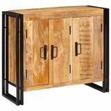 vidaXL Dressoir Bruin Massief Mangohout 80 x 33 x 70 cm