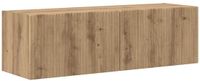 vidaXL TV-wandkast Ambachtelijk Eiken 98 x 31 x 29,5 cm