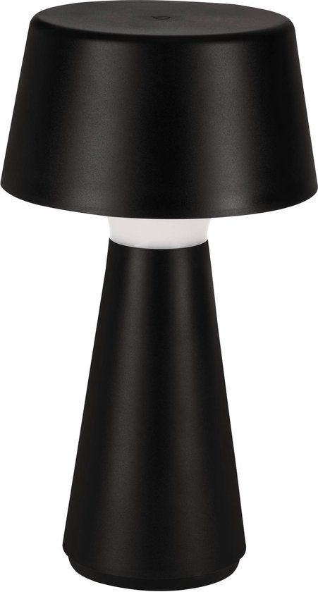 EGLO Huesa Tafellamp - Zwart - 29 cm - Oplaadbaar - Dimbaar - Binnen & Buiten