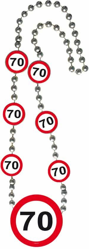 Folat 70 Jaar Verkeersbord Ketting