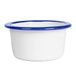 12 Enamelware 12 stuks Ramequins, 120 ml, Ø 9 x 3,5 cm, wit, geëmailleerd ijzer