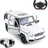 Officieel Mercedes-Benz Officieel gelicentieerde G63 AMG RC-auto, schaal 1:14, wit, op afstand bestuurd met schokdempers op de voorwielen, geschikt voor binnen en buiten