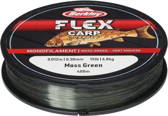 Berkley Flex SS Carp Nylon Vislijn - Moss Green - 0.25mm - 500m
