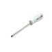 Xcelite Chrome Molybdenum Steel Round Blade Electronics Screwdriver, 1/4" Blade Diameter, 4" Blade Length, 7 7/8" Overall Length, Red/Grey, 1