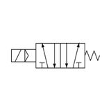 Riegler 5/2-wegventiel, elektropneumatisch, »4 V«, monostabiel, G 3/8, 24 V DC