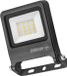 Osram ENDURA FLOOD PC 10W LED Floodlight, 4000K Cool White, 1000 Lumens, IP65 Weatherproof Spotlight, 180° Swivel, Dark Grey