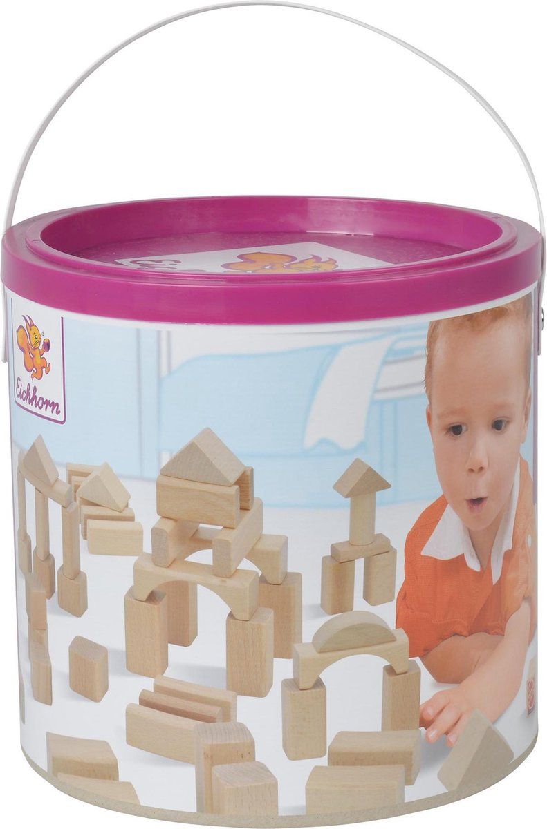 Eichhorn Natuurlijke houten bouwstenen - multi