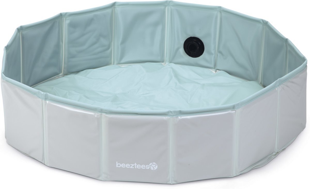 Beeztees Puppy Ballenbad - Hondenspeelgoed - Grijs/Groen - 80x80x20 cm