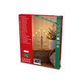 Konstsmide LED metalen kandelaar, messing gelakt, incl. dimmer, 7 warm witte diodes, 24V, binnen, 3,6W, witte kabel - 2071-810TR