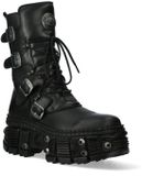 New Rock M-WALL373-S11 Unisex Laarzen - Zwart - Imitatieleer/Leer - EU41