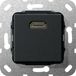 GIRA câble HDMI, modèle 567010, noir, mat