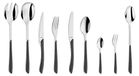 Set de couverts PRISMA, 44 pièces, gris ardoise, acier inoxydable, lavable au lave-vaisselle