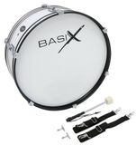 GEWA PURE GEWA Junior Marching Bassdrum, marsdrum 22x7", houten ketel wit