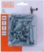 BLACK+DECKER Pluggen 8x40mm - 60 Stuks - Kunststof - Grijs