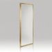 Paroi de douche fixe 70x190 cm en verre transparent trempé avec profilés dorés brossés, combinable avec la porte de douche City