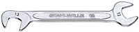 Stahlwille 40063535 12 kleine dubbele open spanner, elektrisch, chroomlegering, verchroomd, 3,5 mm, 10 stuks