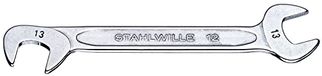 Stahlwille 40063535 12 kleine dubbele open spanner, elektrisch, chroomlegering, verchroomd, 3,5 mm, 10 stuks