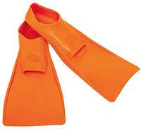 Flipper SwimSafe 1100 – zwemvliezen voor kinderen en peuters, in de kleur oranje, maat 22 – 24, van natuurlijk rubber, als zwemhulp voor zorgeloos zwem- en badplezier